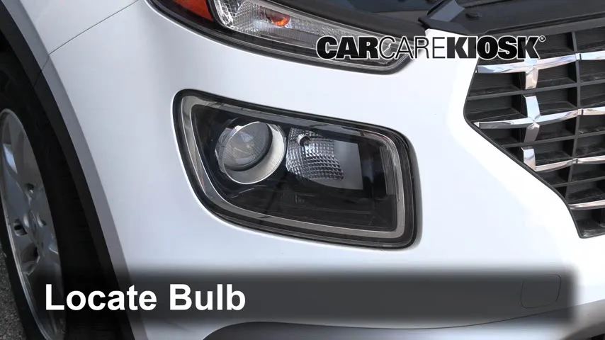 2020 Hyundai Venue SEL 1.6L 4 Cyl. Éclairage Feux de croisement (remplacer l'ampoule)